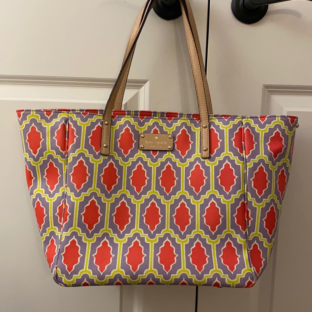 Kate Spade Coated Canvas Mosaic Print Tote
